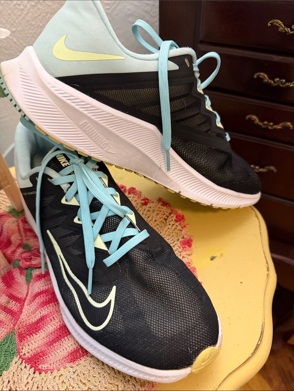 🏃‍♀️🏃‍♀️🏃‍♀️BOGOHO🏃‍♀️🏃‍♀️🏃‍♀️Nike Women's Black & Aqua Running Trainers -10
